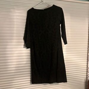 Lela Rose black midi dress.